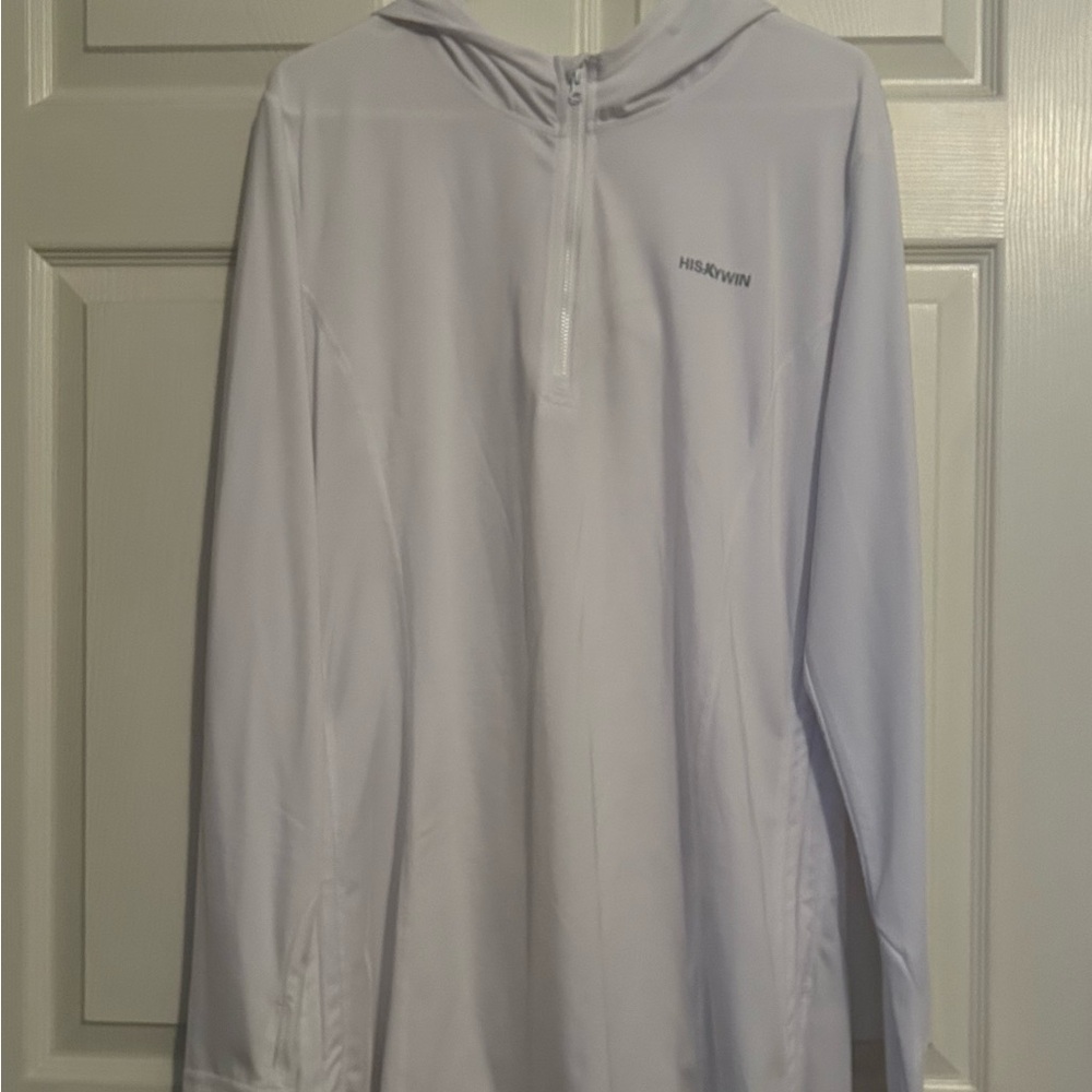 Hiskywin White Half-Zip Pullover - image 1